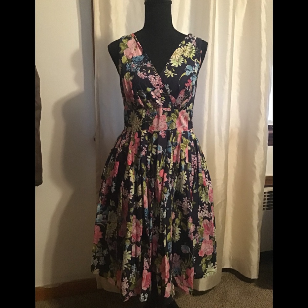 Beautiful floral A-line dress